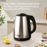Electric Kettle, 1.8L Hot Water Boiler, Hot Water Kettle With Auto Shut-Off&Boil-Dry Protection, Stainless Steel Interior Electric Tea Kettle Pot, Teapot Boiler For Fast Boiling Coffee, Tea Maker, Drinks, Instant Water Heater