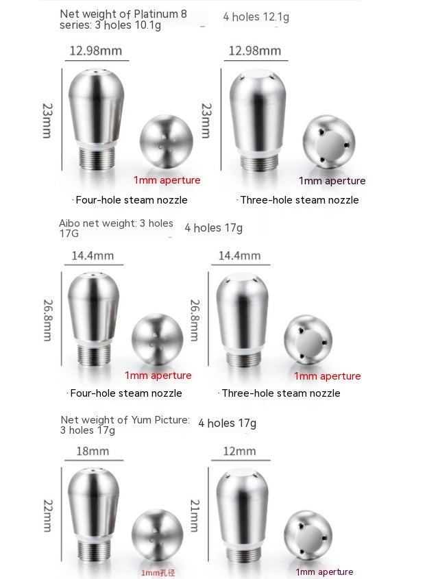 Coffee Machine Steam Nozzle Compatible With A Variety Of Milk Frother Nozzles