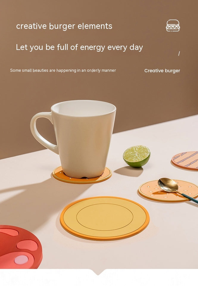 Household Restaurant Waterproof Oil-proof Thickening Cup Heat Insulation Coaster Suit