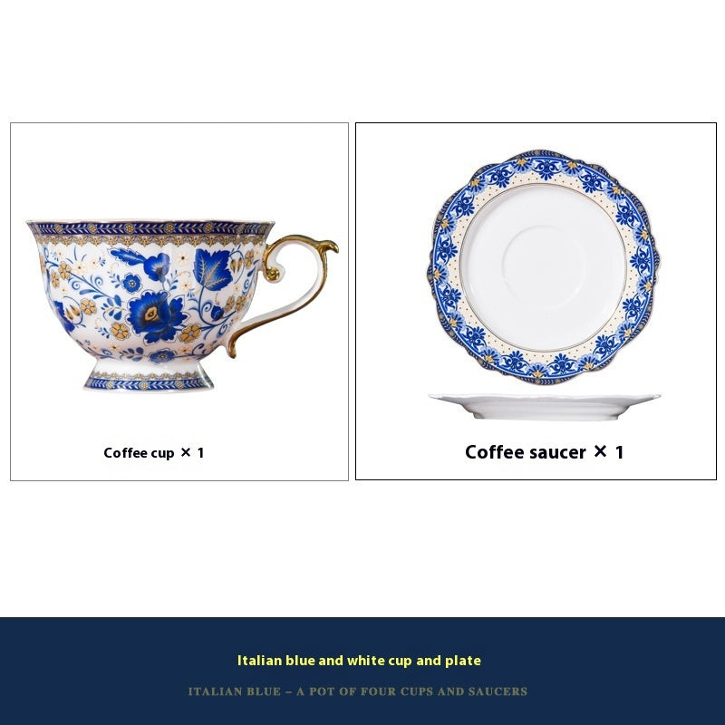 French Coffee Cup Retro Exquisite Ceramic Coffee Set Suit