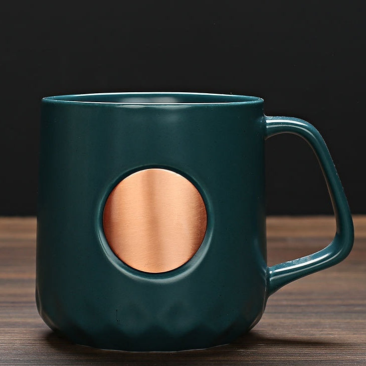 Home Fashion Bronze Ceramic Mug Coffee