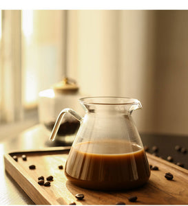 Coffee Pot Set High-bay Silicon Heat-resistant Glass Pot Coffee Filter Cup