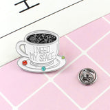 Creative brooch coffee cup