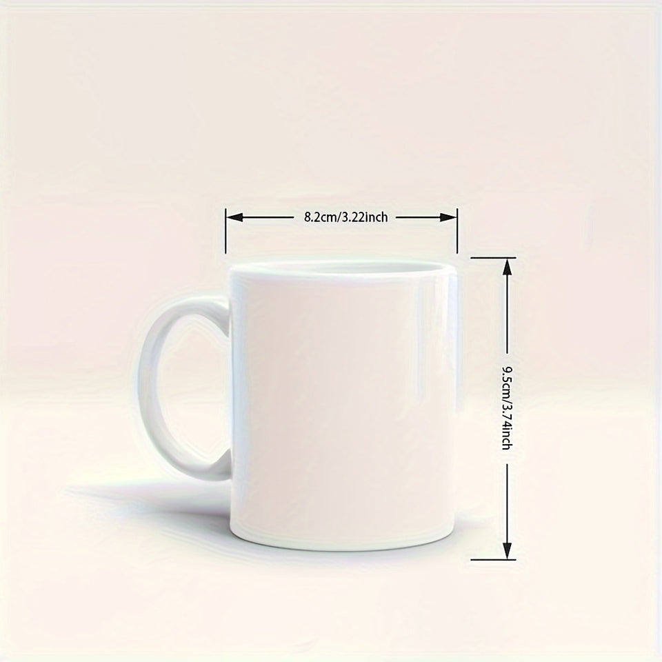 "1pc Funny Ceramic Coffee Mug: ""Well That Escalated Quickly"" 11oz Novelty Cup for Esports, Office & Gifts"