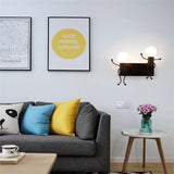 Modern Creative LED Wall Lamps Bedroom Bedside Lamp Nordic Iron Corridor Stairs Bar Restaurant Wall Light Child Room Decoration