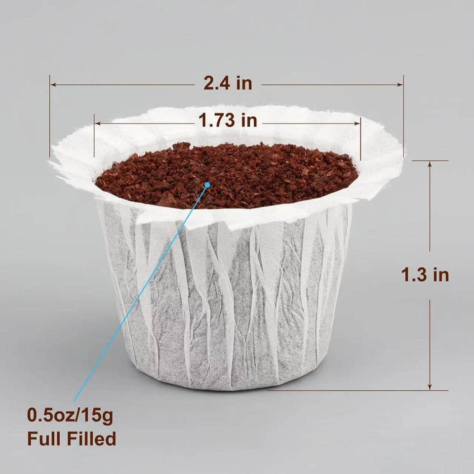 4 Pack Reusable K Cup Coffee Pods with 100 Count Disposable Coffee Paper Filt...