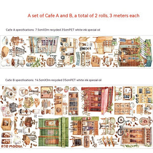 Sticker PET Tape For Landscaping Whole Roll Coffee Shop