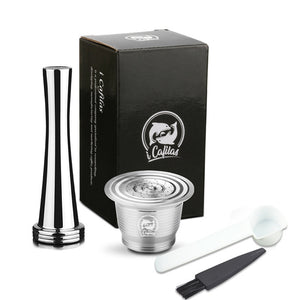 Stainless steel coffee capsule shell