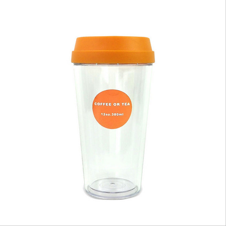 Portable double coffee cup