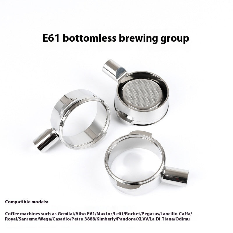 Coffee Bottomless Handle Accessories 304 Stainless Steel Monolever Head
