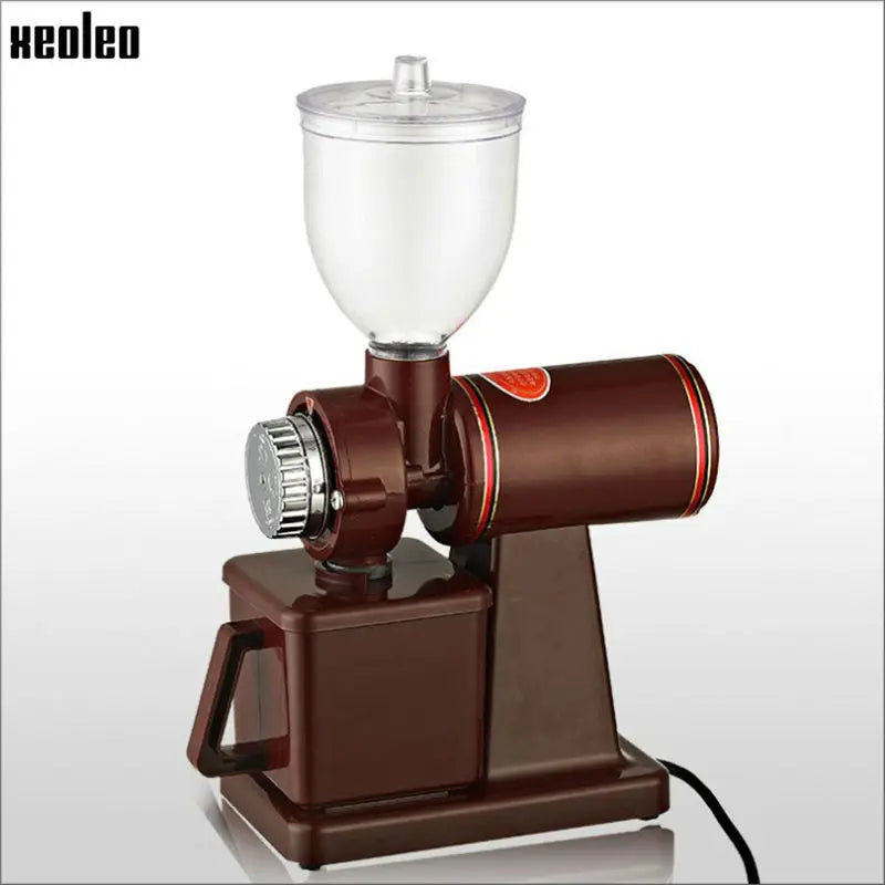 Electric Coffee Grinder 600N Coffee Mill Machine Coffee Bean Grinder Machine Flat Burrs Grinding Machine 100W Red/Black