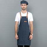 Thin Breathable Milk Tea Store Supermarket Western Restaurant Work Canvas Apron