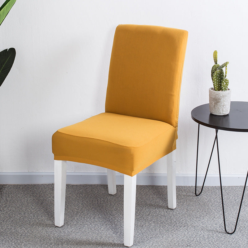 Solid color elastic one-piece chair cover restaurant hotel hotel custom cover cover household conference universal chair cover stool
