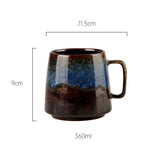 Creative Retro Ceramic Cup Office Tea Home Large-capacity Coffee