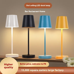 Table Lamp Touch Western Restaurant Desktop Atmosphere Led High Leg Metal Table Lamp