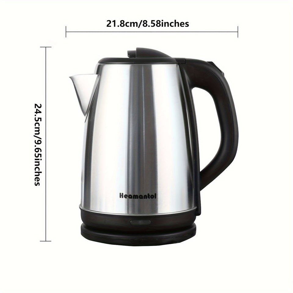 Electric Kettle, 1.8L Hot Water Boiler, Hot Water Kettle With Auto Shut-Off&Boil-Dry Protection, Stainless Steel Interior Electric Tea Kettle Pot, Teapot Boiler For Fast Boiling Coffee, Tea Maker, Drinks, Instant Water Heater