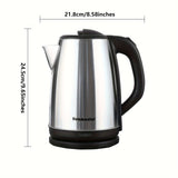 Electric Kettle, 1.8L Hot Water Boiler, Hot Water Kettle With Auto Shut-Off&Boil-Dry Protection, Stainless Steel Interior Electric Tea Kettle Pot, Teapot Boiler For Fast Boiling Coffee, Tea Maker, Drinks, Instant Water Heater