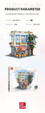 JIE-STAR 3725pcs Sakura Restaurant Street Scene Building Blocks Set - Creative Home Decor, Romantic Architectural Model Kit for Display