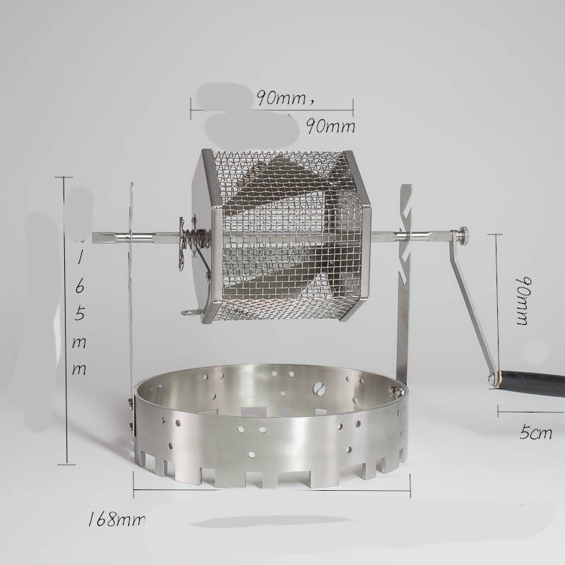 Straight-fire Hand-cranked Bean Roasting Machine Home Coffee Hand Net