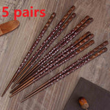 Solid Wood Non-slip High-end Single Couple Home Restaurant Wooden Chopsticks