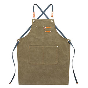 Denim Thick Canvas Apron Milk Tea And Coffee Cake Shop Baking Hairdressing Manicure Chinese Restaurant Overalls