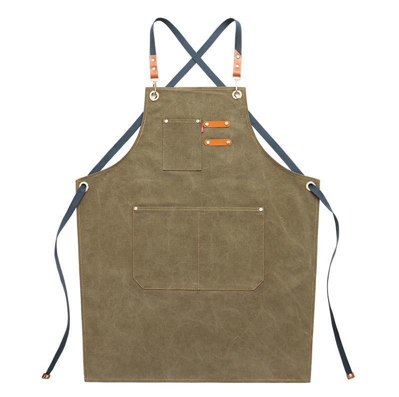 Denim Thick Canvas Apron Milk Tea And Coffee Cake Shop Baking Hairdressing Manicure Chinese Restaurant Overalls