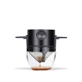 Folding Hand Coffee Tea Stainless Steel Double-layer Drip Filtering Tool Hanging Ear