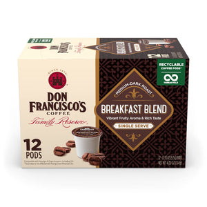 Kona Blend Coffee - 100 K-Cup Compatible Single-Serve Pods - 10% Hawaiian - Recyclable through Terracycle - Compatible with Keurig Brewers