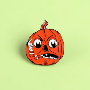 Happy Halloween Enamel Pin Custom Coffee Moon Ghost Pumpkin