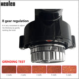Electric Coffee Grinder 600N Coffee Mill Machine Coffee Bean Grinder Machine Flat Burrs Grinding Machine 100W Red/Black