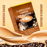 Delicious Rich Cappuccino Coffee-Flavored Solid Drink Mix - Convenient, Instant, and Easy to Prepare Beverage for Anytime Enjoyment - 10gx10 Packs