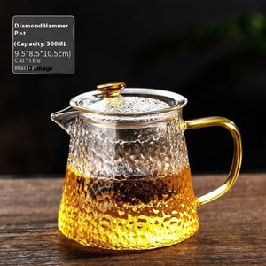 Household Hammer Pattern Electric Ceramic Stove Filter Tea Brewing Pot