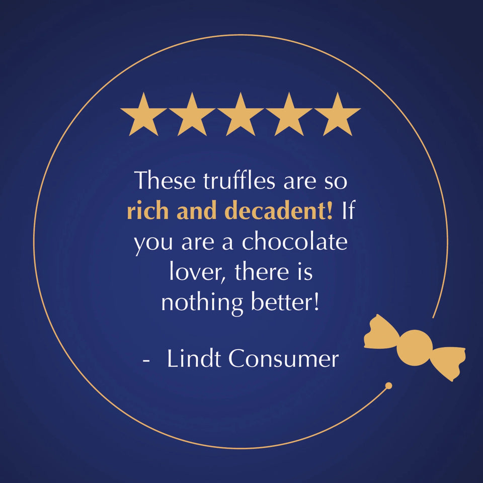 Lindor Assorted Dark Chocolate Candy Truffles, 15.2 Oz. Bag