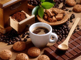 Coffee Theme Diamond Painting Landscape Mosaic