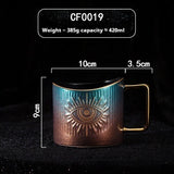 Ceramic Mug Gold-painted Coffee Home Breakfast Creative Gift