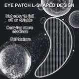 ILISYA 20 Pairs Black Coffee Eye Mask Patches with Collagen - Anti-Wrinkle, Firming & Moisturizing Under Eye Pads for Dark Circles and - Natural Plant Essence, Unisex, Hypoallergenic, Suitable for All Skin Types