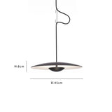 Nordic Simple Creative Restaurant UFO Chandelier Living Room Designer Sample Room Lamps