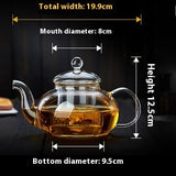 Glass Tea Set Scented Teapot High Temperature Resistant Tea Brewing Pot Large Capacity Tea Cooker