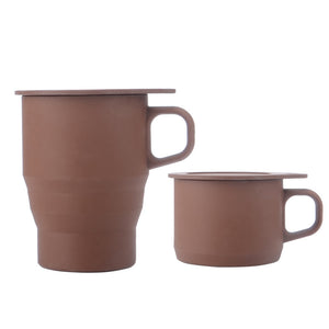 Creative Home Office Silicone Mug With Lid Folding Straw Coffee Cup Mug Custom Logo