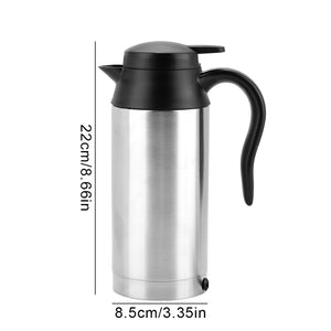 Portable 750ml 24V Travel Car Truck Kettle Water Heater Bottle For Tea Coffee Drinking