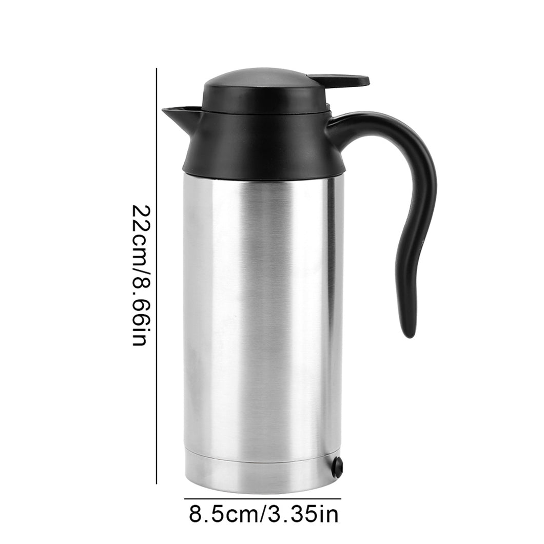Portable 750ml 24V Travel Car Truck Kettle Water Heater Bottle For Tea Coffee Drinking