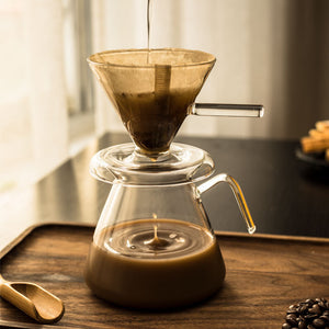 Coffee Pot Set High-bay Silicon Heat-resistant Glass Pot Coffee Filter Cup