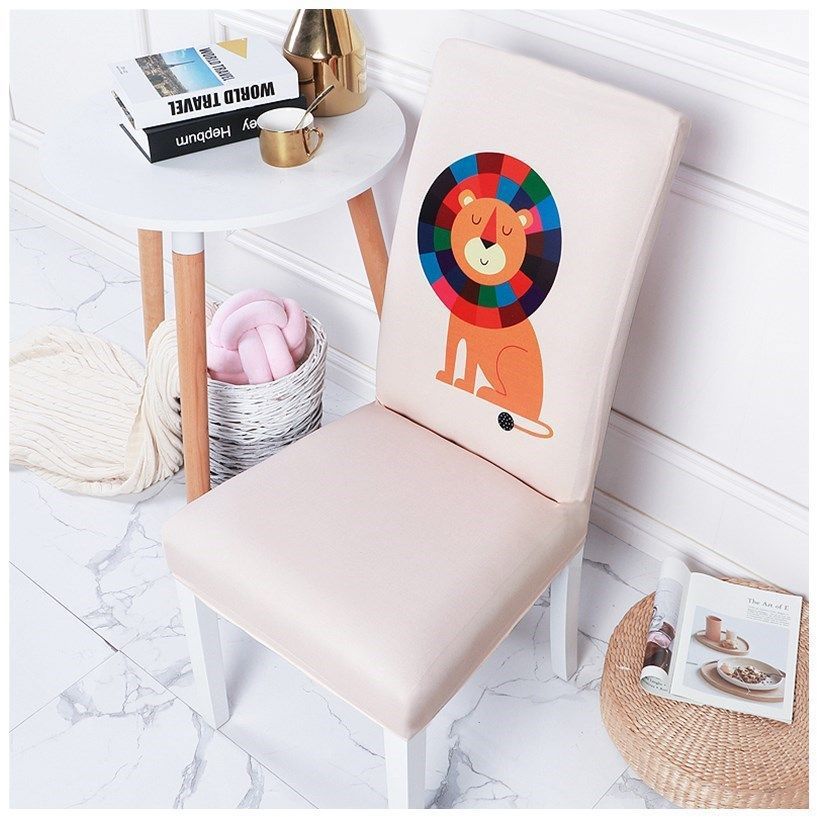 Floral Printing Spandex Chair Cover Stretch Elastic Dining Seat Cover for Wedding Banquet Restaurant Hotel Anti-dirty Removable