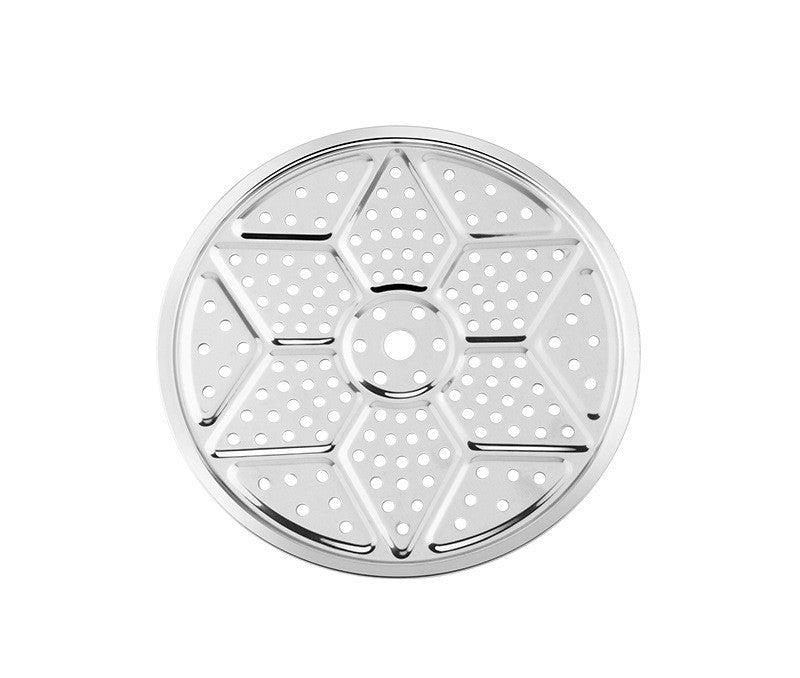 Stainless Steel Steamed Slices Thickened Kitchen Steamed Buns Fish Steamer Slices 18-40cm Multi-Specification Restaurant Multi-purpose Cooking Slices Steaming Grid
