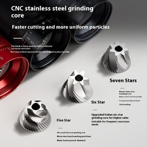 External Adjustment Manual Grinding Machine Steel Core Seven-star Household Coffee Grinder Outdoor Portable