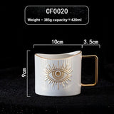 Ceramic Mug Gold-painted Coffee Home Breakfast Creative Gift