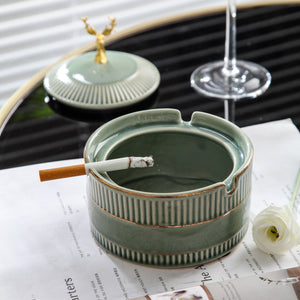 Fashion Creative Personality Coffee Table Decoration Ceramic Ashtray