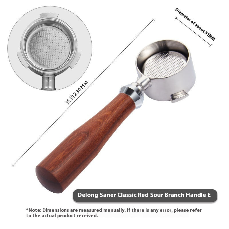 51mm Coffee Machine Handle Modified Solid Wood Handle
