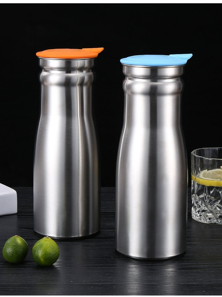 Stainless Steel Cold Water Bottle Single Layer Water Pitcher