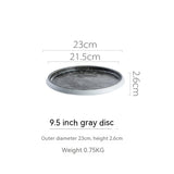 Ceramic Western Cuisine Plate Nordic Style Steak Plate Italian Pasta Dish Household Dinner Plate Restaurant Dessert Flat Ware